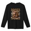Boots On The Ground T Shirt  Vintage Washed Stretched Graphic Casual Top For Everyday Wear Breathable Versatile Comfortable
