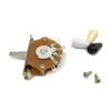 5 Way Short Straight Guitar Toggle Switch Pickup Selector with Black/White/Yellow Tip Knobs Caps for Electric Guitars