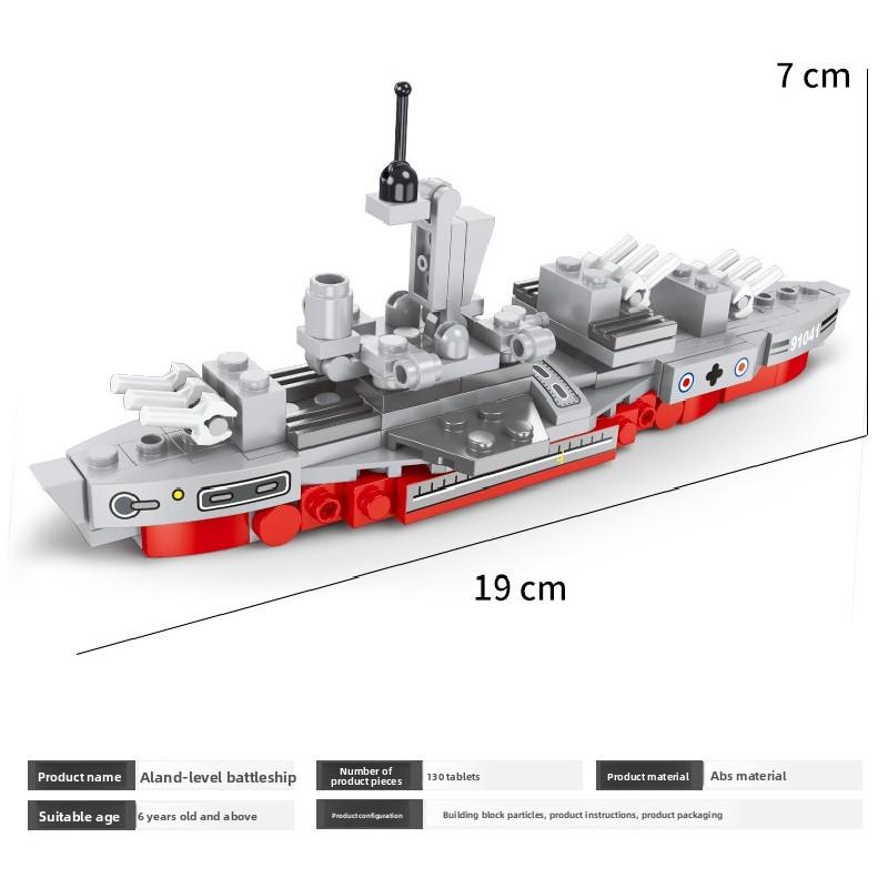 Aircraft Warship Carrier Assembly Building Block Model Ornament Children Toys
