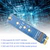 Blue PCI E To NGFF M.2 Hard Disk Adapter High Speed NVME PCIe Adapter Card  PC Upgrade