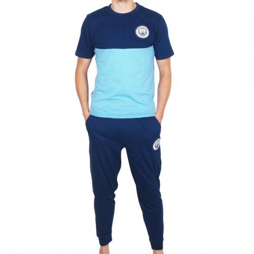Manchester City FC Mens Premium Long Pyjama Set