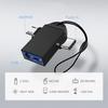 For Android Type-C 2-in-1 OTG Adapter Otg Type C Cable For Xiaomi Tablet Hard Disk Drive Flash U Disk Aluminum Alloy USB Mouse