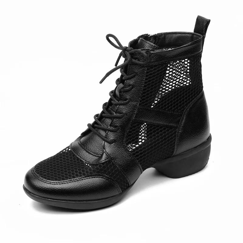 

Летние новые мягкие ботильоны на среднем каблуке, танцевальные туфли для женщин, туфли для бальных танцев, джазовые танцевальные сетчатые ботильоны, туфли в морском стиле, женская обувь 41