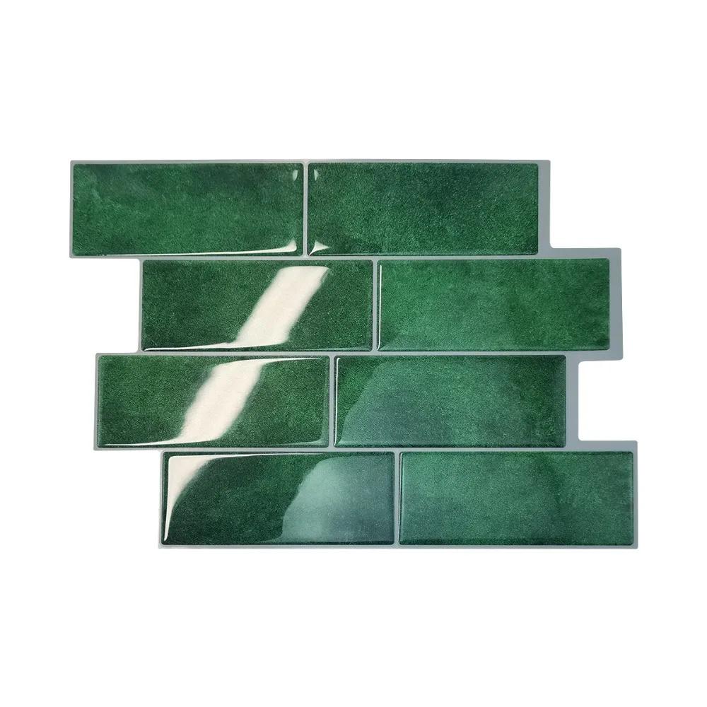 1 pz Nuovo Adesivo Autoadesivo 3D per Piastrelle Murali Fai da Te Impermeabile Adesivo Murale in PVC Multifunzione Paraspruzzi da Cucina Decorazioni per la Casa Adesivo Murale