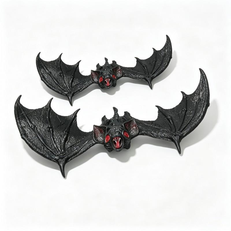 Halloween Large Small Fake Bat Decorations Spooky Horror Props Haunted House Party