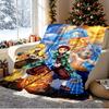 Demon Slayer Pattern Blanket for Home Decoration, Bed, Sofa, Car Travel, Camping, Suitable for All Seasons, Birthday Christmas Gift