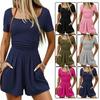 Women's Ribbed Knit Short-Sleeve T-Shirt - Casual Spring/Summer Top