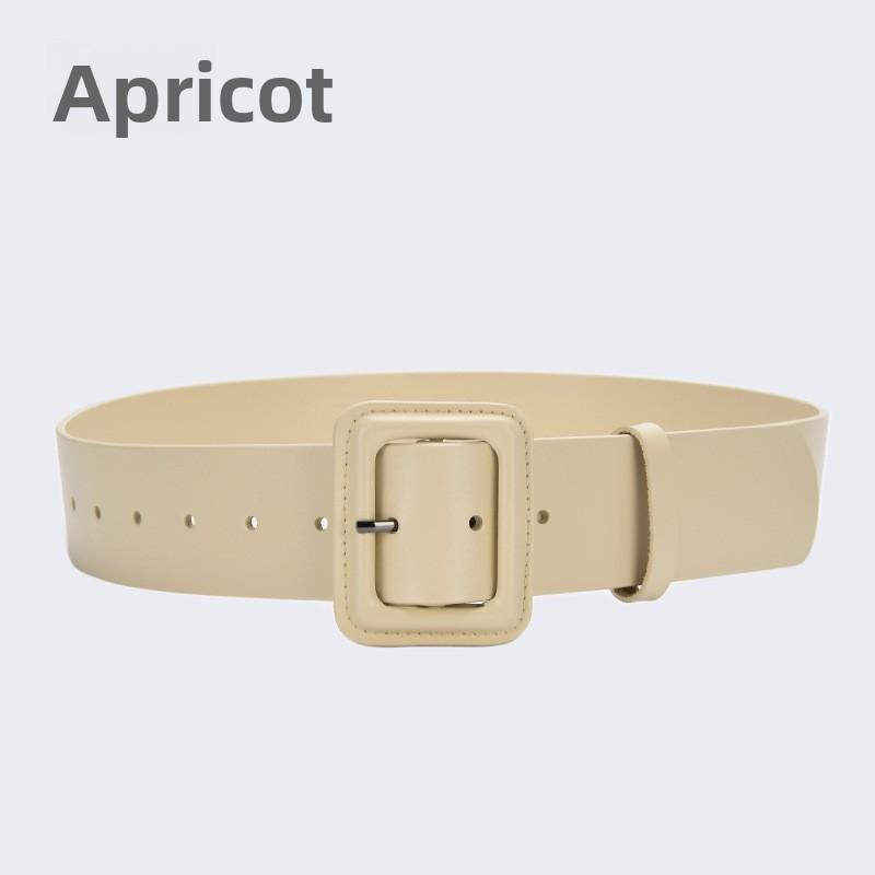 

Wide belt, women s genuine leather coat, suit, skirt, sweater, waist-cinching, cowhide bag buckle girdle