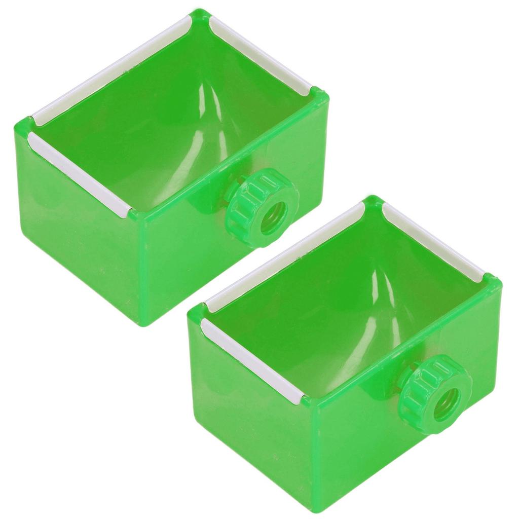 2 Τμχ Μπολ Σίτισης Κατοικιδίου Εύκολο να Βρεθεί Καθαρό Πλαστικό Υλικό Αποτρέπει το Δάγκωμα Τάπας Σίτισης Κατοικιδίου για Κλουβί Κατοικιδίου Χρήση Φαγητού Πράσινο