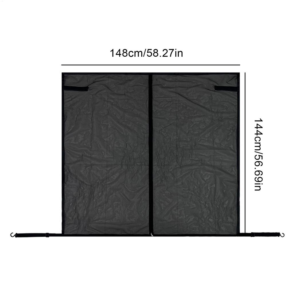 Car Tailgate Mesh Screen For SUV 58x57Inch Heavy-Duty Magnetic Truck UV Protection Tailgate Mesh Tent For Travel Road Trip