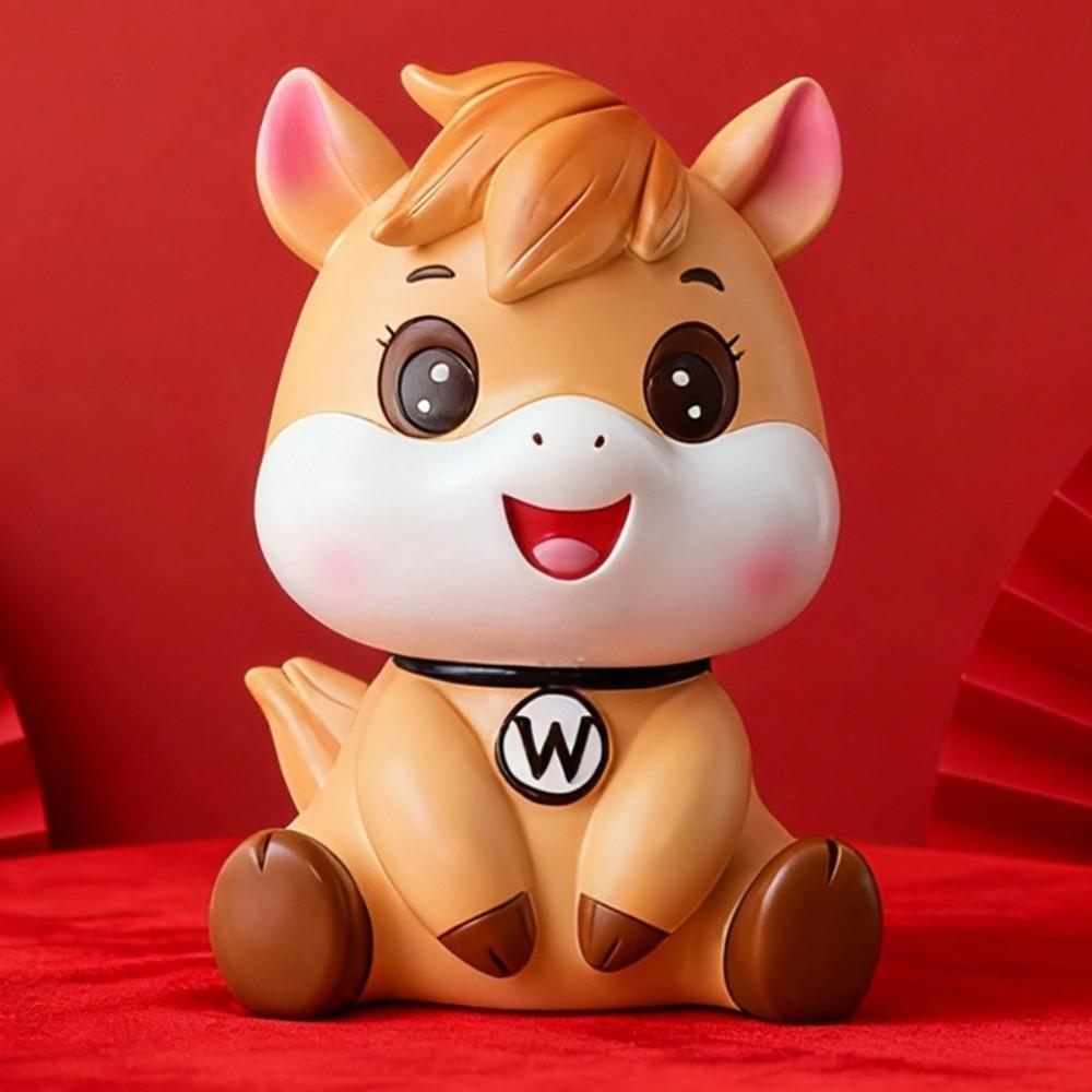 Decorative Horse Year Piggy Bank Anti Drop Horse Piggy Bank Ornament  Children/Kids