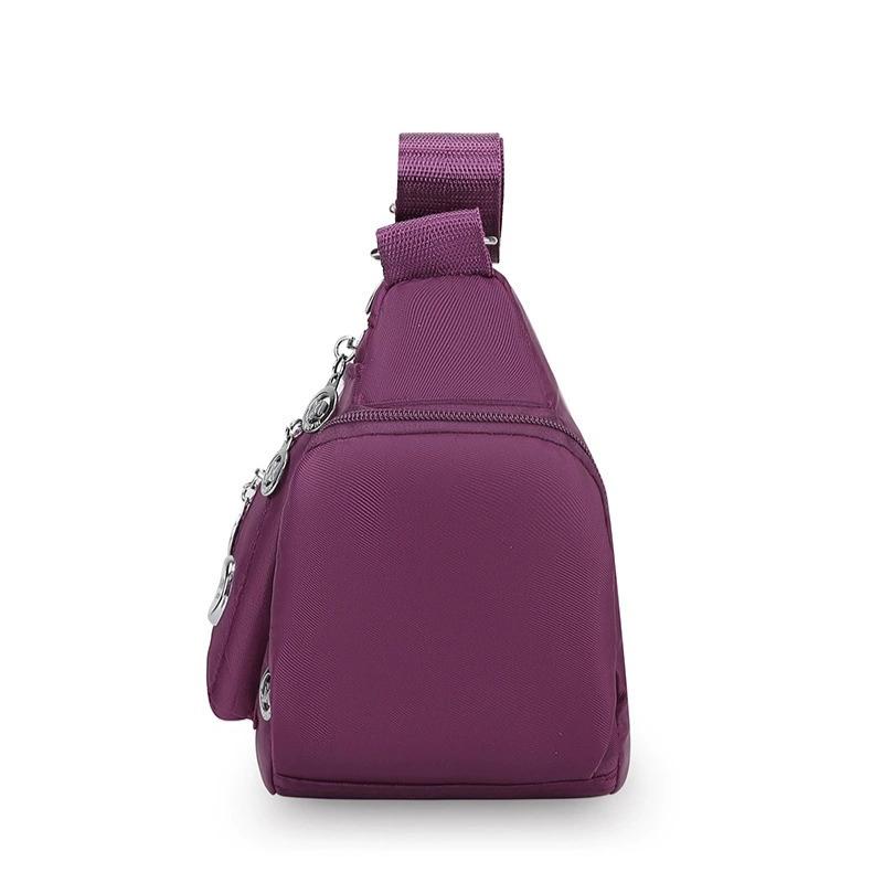 1Pc Women's Waterproof Oxford Multi-Compartment Shoulder Bag – Stylish Travel Accessory for All Ages