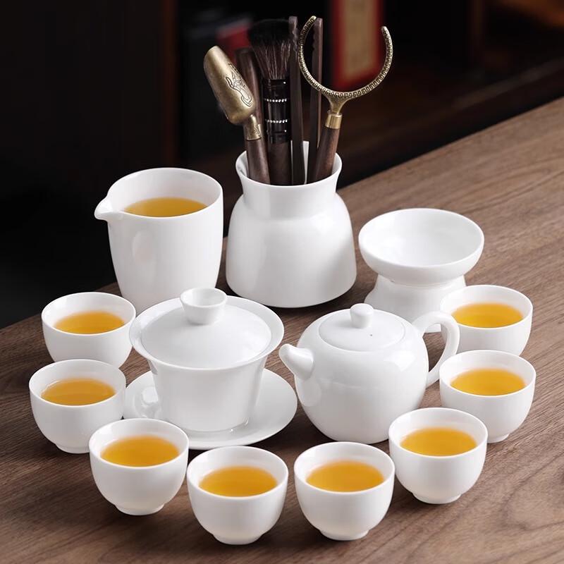 Shangqi Xiangxue White Porcelain Kung Fu Tea Set