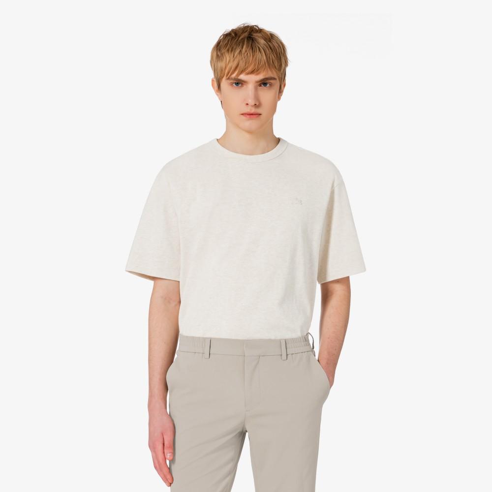 [lacoste] Men's Basic Heavy Jersey Short-Sleeve T-shirt TH315E-56GXFJ