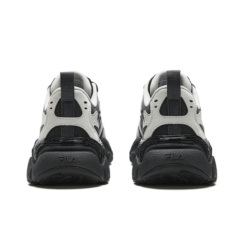 Fila FERN Cushioning Abrasion Resistant Breathable Lightweight Low Top Chunky Sneakers Men's Gray F12M622112FAB