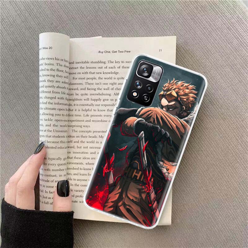 Anime MHA Hawks BNHA Phone Case For Redmi Note 13 12 Pro Plus 14 15 Pro 5G 11 11T 11E 11S 10 Pro 10S 9 9S Cover Cell Clear TPU C