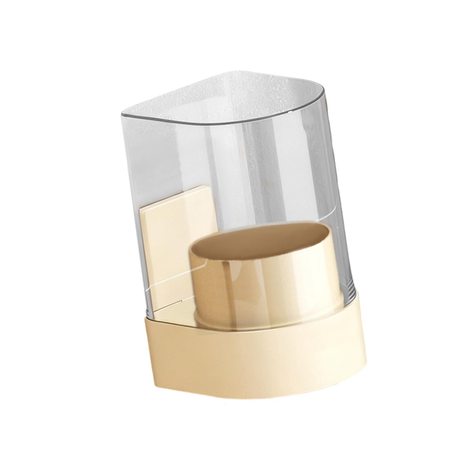 

Cup Dispenser Rinsing Cups Organizer Wall Hanging Easy Dispensing Paper Cups Stand Cup Holder for Break Room Gym Restaurant бежевий