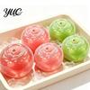 Desk Accessories for Adults Apple Ice Sand Squishy Fidget Toy, Slow Rising Squeeze Stress Relief Toys Transparent Fruit Sensory Toy Kids Soft