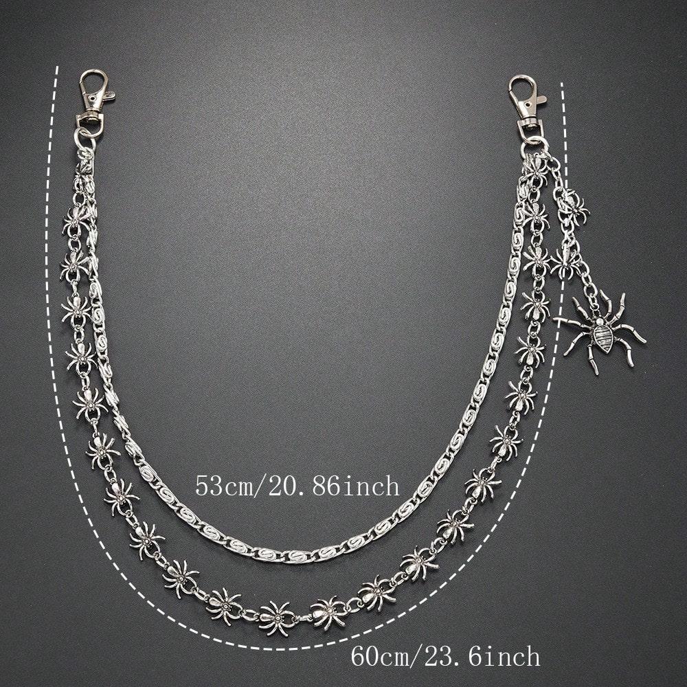 European and American Accessories Gothic Dark Spider Trouser Chain Personality Trend Hip Hop Pants Lanyard Accessories