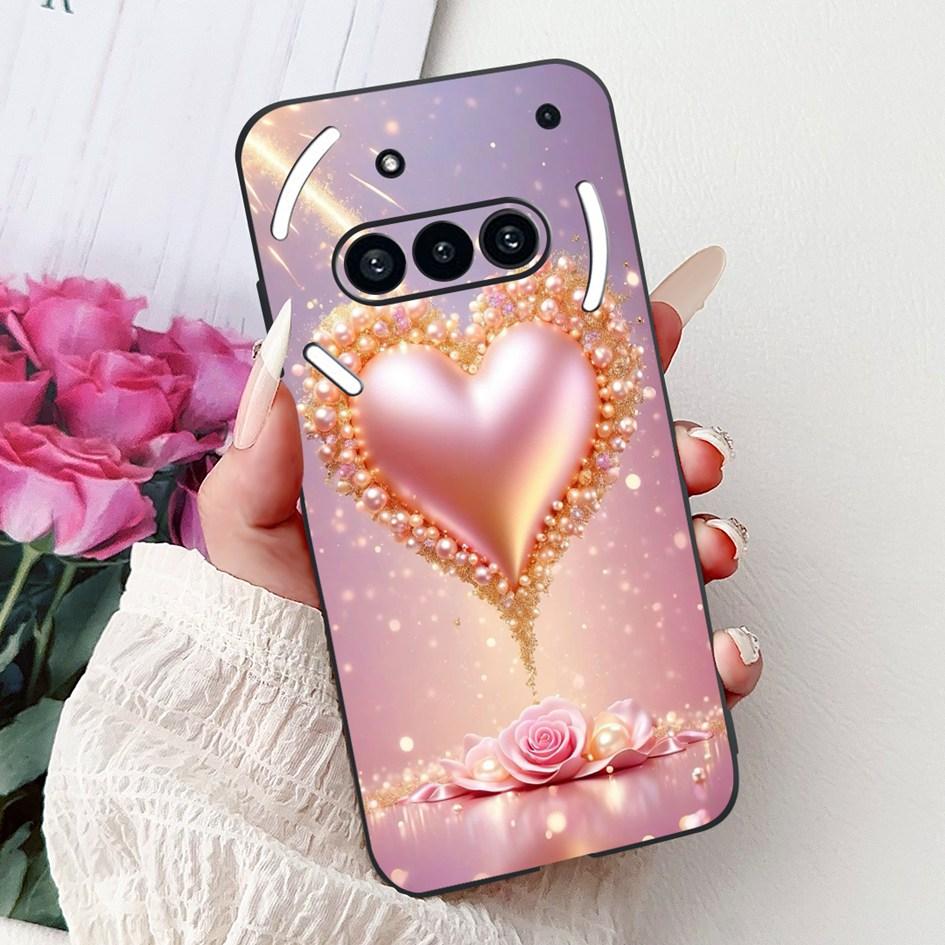 For Nothing Phone 3A 2025 Case A059 Fashion Flower Cats Cartoon Silicone Soft Shockproof Cover For Nothing Phone3A 3A Pro Bumper