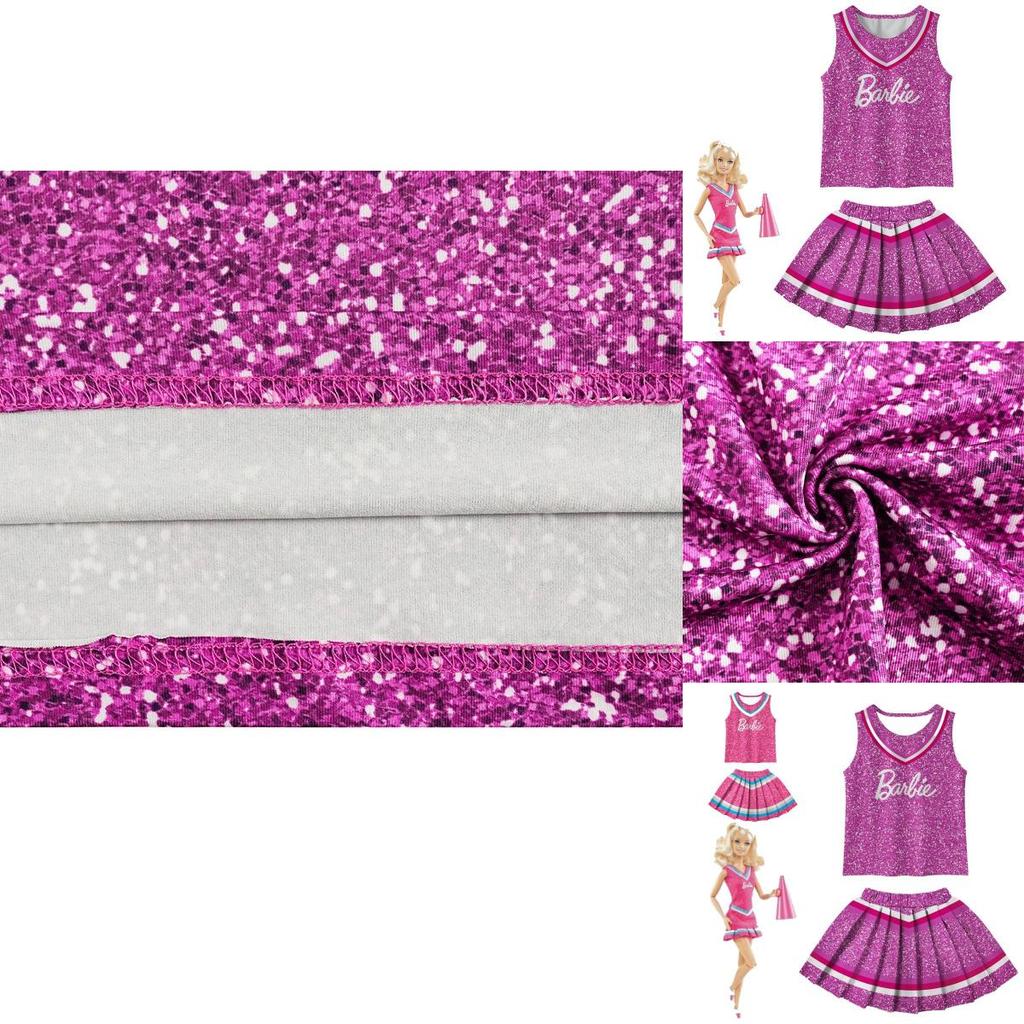 Barbie Film Fialové Polyesterové Vlákno Cosplay Šaty Pro Děti Velikosti)