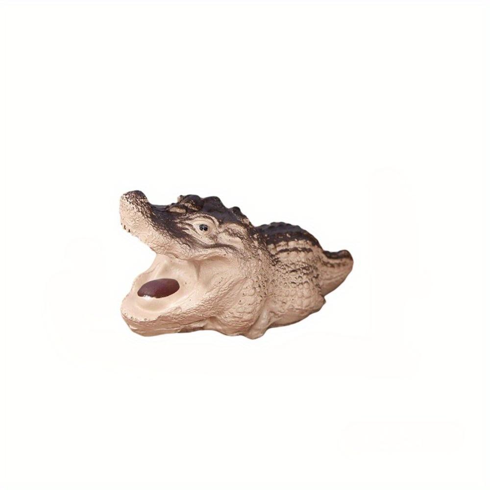 1Pc Creative Little Crocodile Desktop Resin Ornaments, for Outdoor Courtyard Patio Garden dDcoration