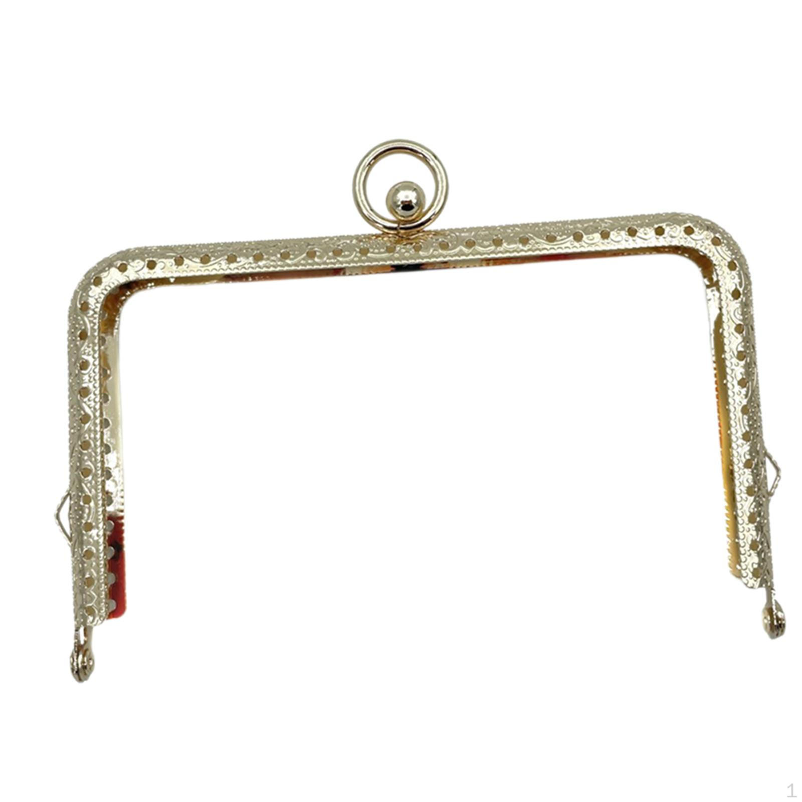 

Тисненые металлические ручки для сумок, швейные кронштейны, рамка для кошелька, застежка, фурнитура для багажа, аксессуары для самостоятельного изготовления light gold