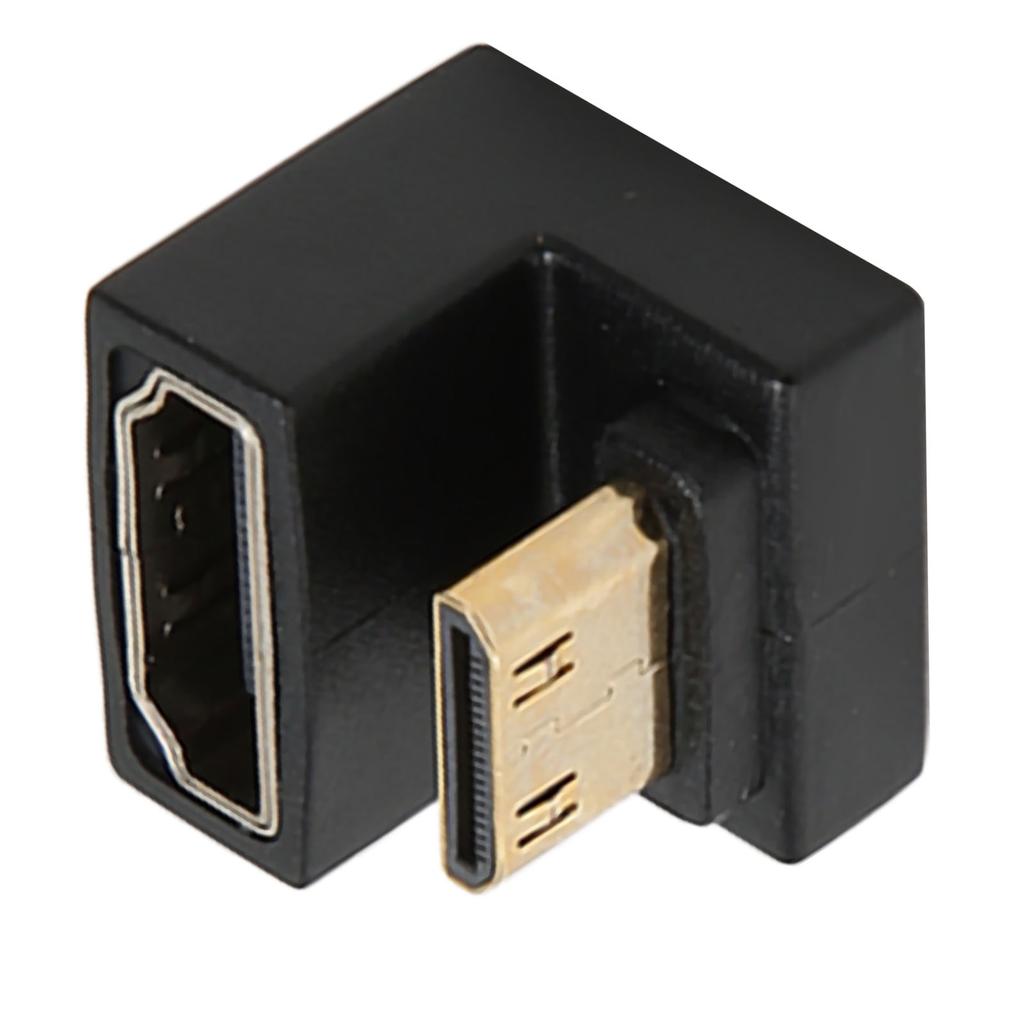 Mini HD to HD Adapter 180 Degrees Male to Female 8K 60Hz 48Gbps Transmission Mini HD to HD Converter for PC TV Projector