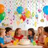 Colorful Spiral Lollipop Streamers 48PCS Candy Theme Party Decorations Ceiling Hanging Decor for Birthday Halloween Holiday Room