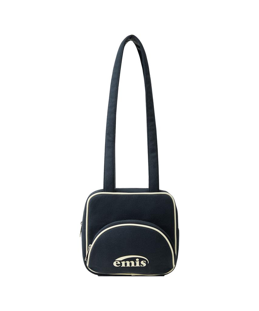 Emis Jersey Logo Shoulder Bag-Navy