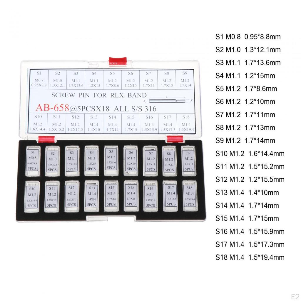 Watch Screws Bars Band Link Pins Practical Stainless Steel Premium Portable Replacement Screw