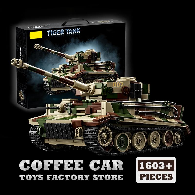 

Non-Toxic 1603Pcs Ww2 Military Heavy Tank Building Blocks German Armored Vehicle Bricks Diy Toys Panzer 3D Model Adult Christmas Gifts New