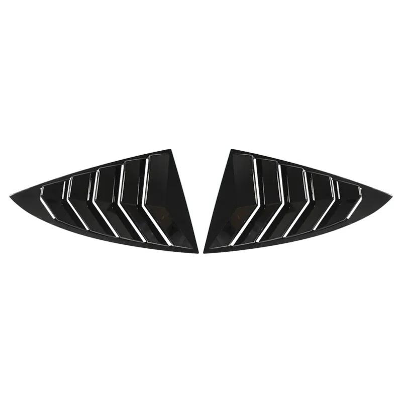 Rear Car Window Shutter Cover for Tesla Model 3 2017- Louver Side Vent Trim Triangle Accessorie