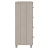 Vidaxl Komoda Hamar, Biała, 79X40X103,5 Cm, Lite Drewno Sosnowe