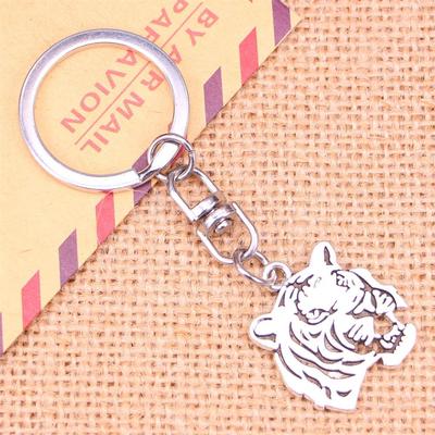 New Year 2022 Chinese Zodiac Tiger Keyrings Tiger Keychains Animals Tiger Head Festival Ornament