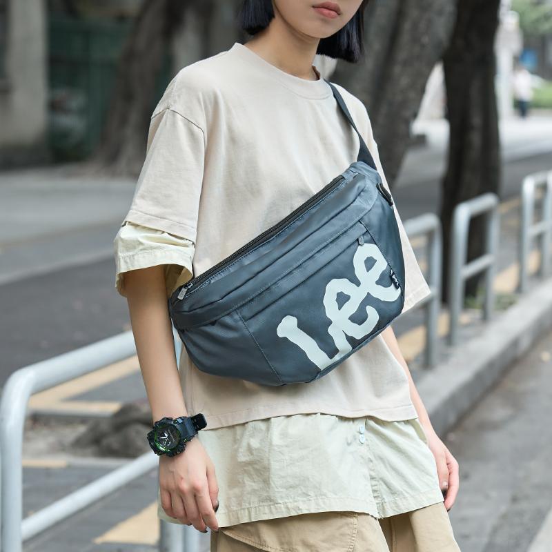 New Lee Oxford Messenger Bag, Shoulder Bag, Crossbody Bag, Sling Bag Regular Unisex Gray Blue/Black/Khaki LE230010M