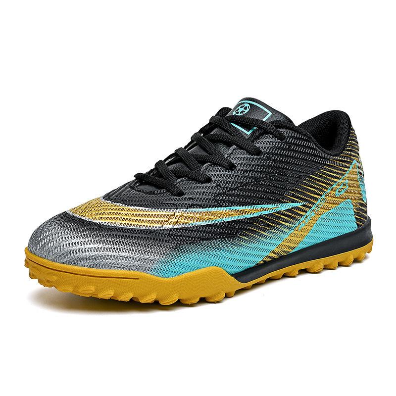 2025 new children's football shoes boys and students girls broken nails Velcro casual game sports shoes