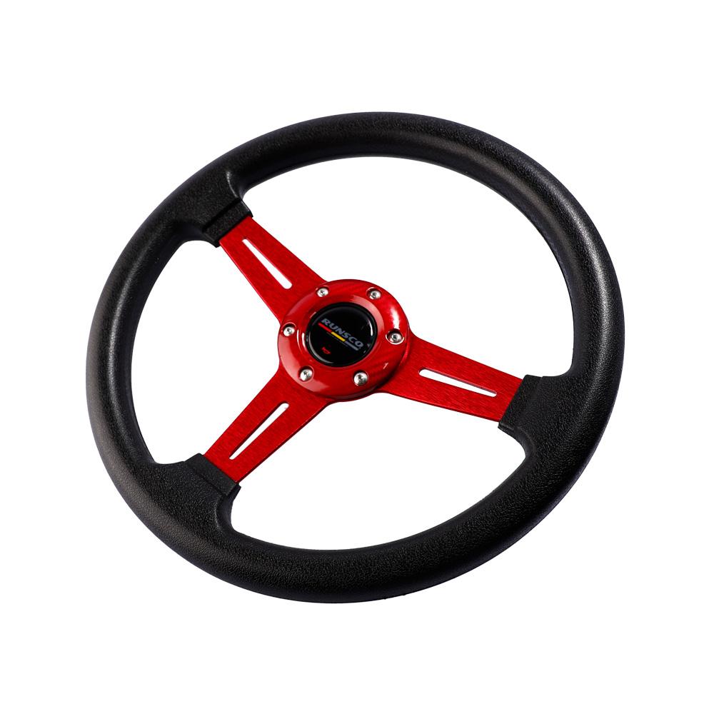 330mm 13inch PU Racing Steering Wheel 6-Bolt 70mm PCD Deep Dish Lightweight Sport Drift Steering Wheel for Tuning Car Universal