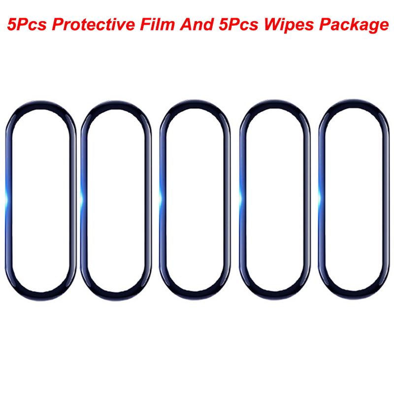 5pcs Soft Tempered Glass For Xiaomi Mi Band 8 7 Smart Watchband Full Cover Screen Protector Film for Xiaomi Miband 7 6 5 4 Glass
