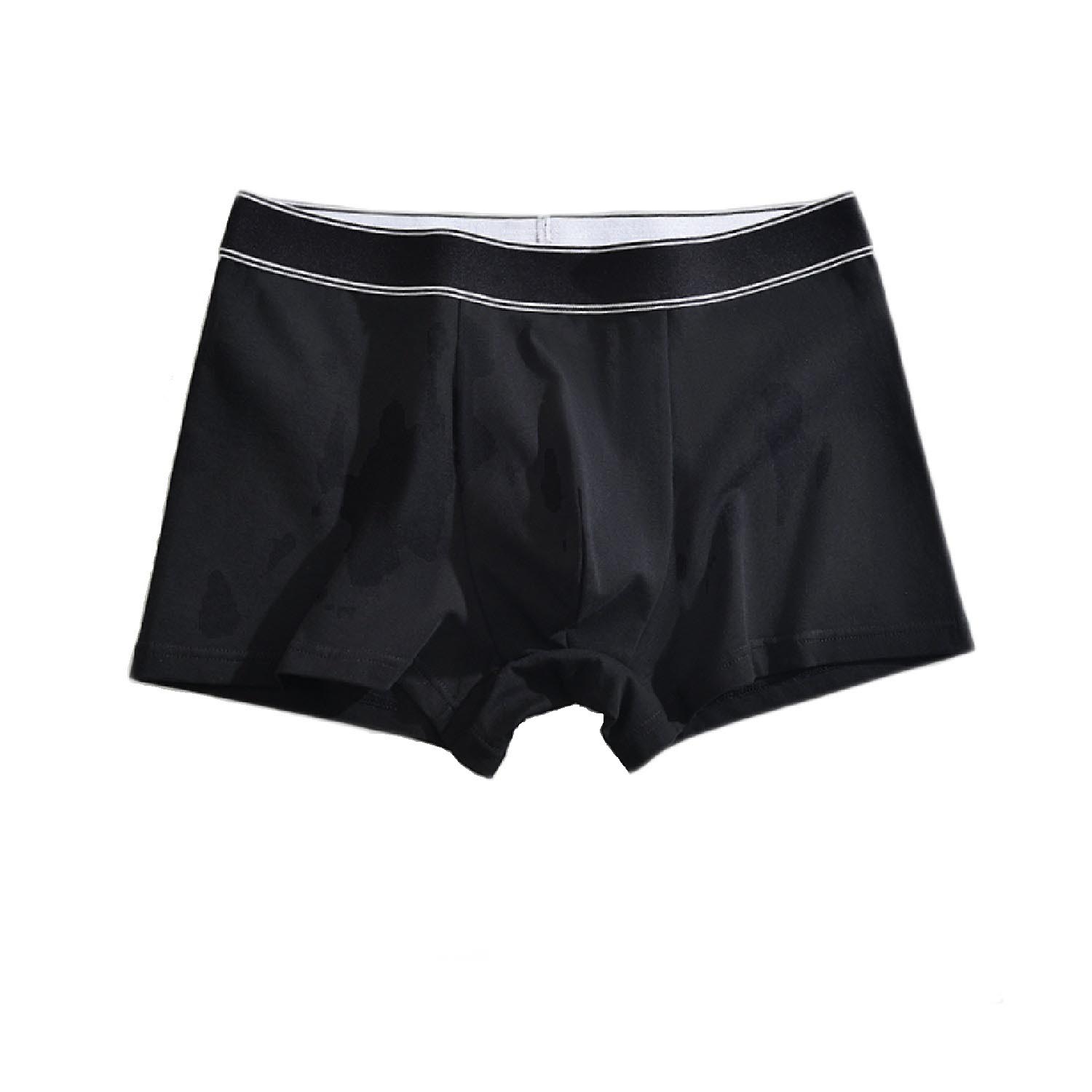 

Чоловіча нижня білизна Plus Fat Male Bigger Cotton Boxer Shorts Антибактеріальна тканина М’яка зручна дихаюча тканина L чорний