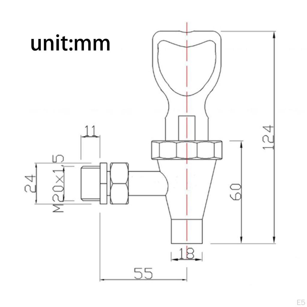 Sady kohoutků k dávkovačům nápojů 1/2 palce na čaj Snadno instalovatelná výlevka Džus