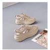 Women's Shoes with A Poop Like Feel, Mesh Shoes with Breathable Mesh Surface, Thin Sports Shoes, Summer Hollowed Out White Board Shoes