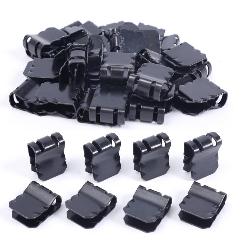 Car Fender U-shaped Fixing Clips Auto Engine Guard Buckle Clamp Motorcycle Truck Mudguard Metal Fixed Buckle Fastener Iron Parts