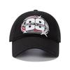 New Baseball Hat Embroidery No. 89 Simple Korean Men's and Women's Wide Brim Personalized Versatile Black and White Cap
