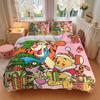 3Pcs Christmas Winnie Pooh Party Bedding Sets For All Sizes New 3D Printed Bed Cover Comforter Duvet Cover Pillowcase Bedroom Decoration