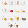 Handmade Rabbit Figurines Micro Landscape Moon Cake Model Cute Bunny Ornaments  Outdoor
