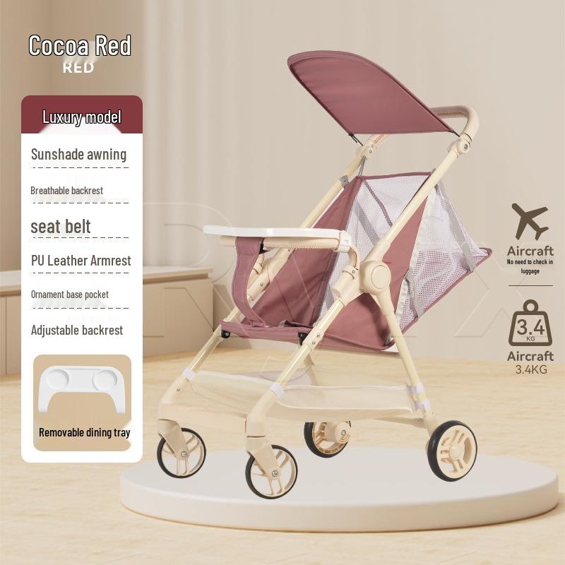 Compact Folding Baby Stroller: Lightweight, Travel-Friendly & Airline Approved