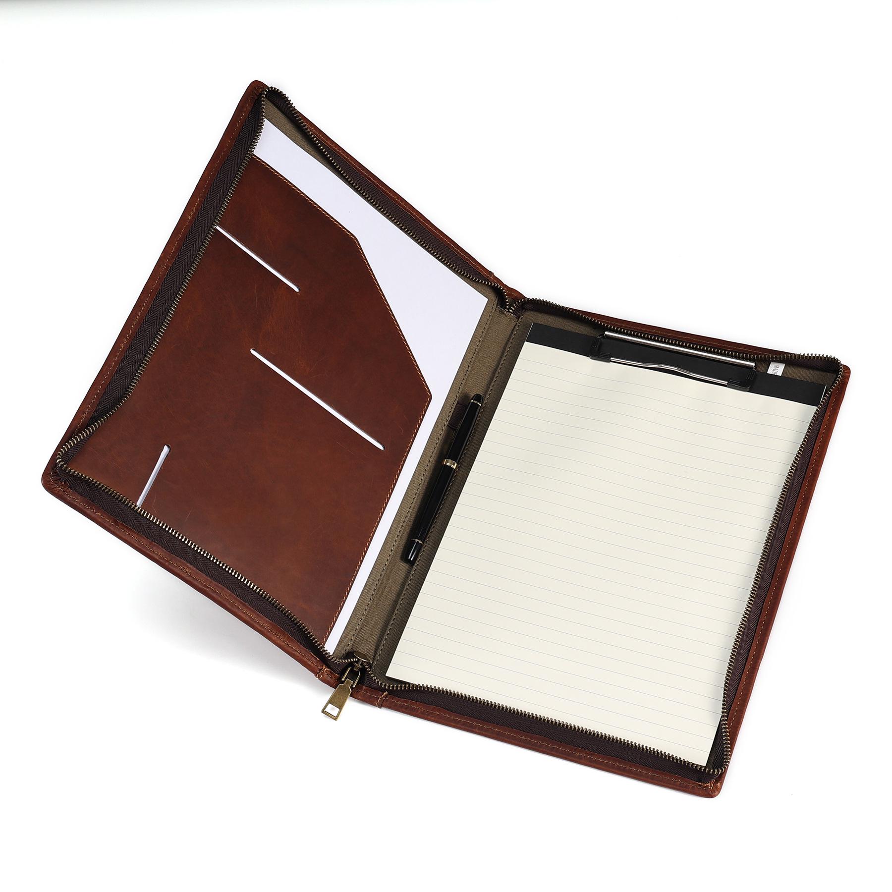 Premium Crazy Horse Leather A4 Document