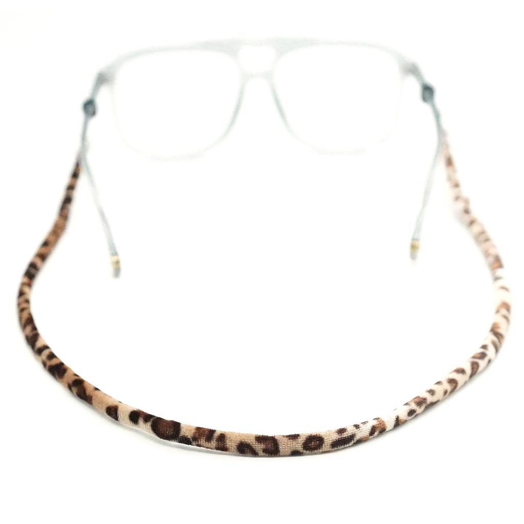 Velvet Leopard Print Multicolor Ethnic Glasses Holder Chain