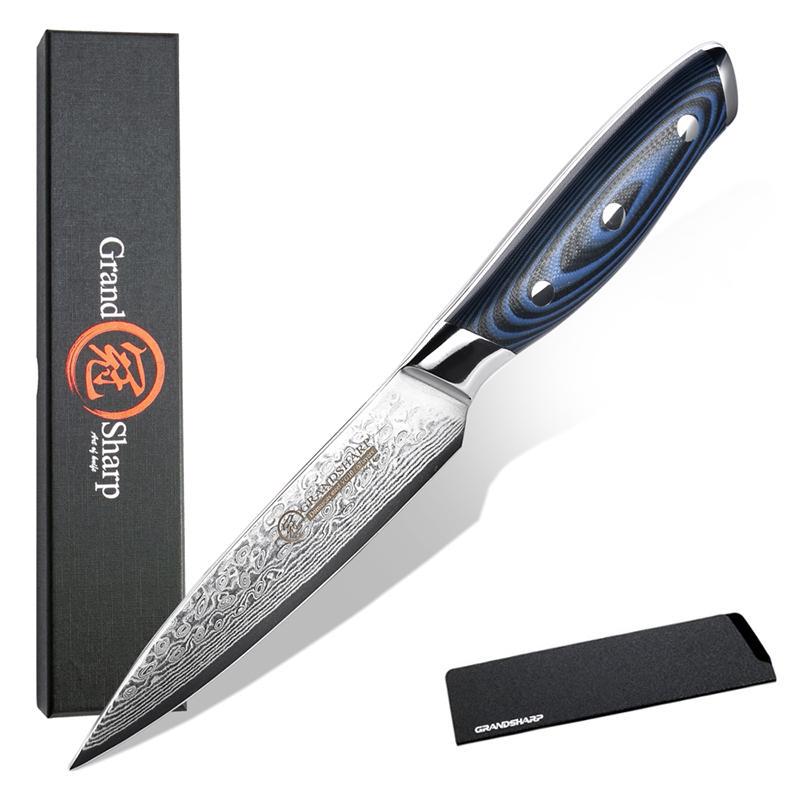 5 Inch Utility Knife 67 Layers Japanese Damascus Steel VG10 Kitchen Cooking Tools